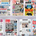 Naslovne strane sutrašnjih novina: Prelistavanje štampe za subotu, 9. avgust 2025. godine