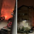 Ogroman požar u beogradskom naselju: Goreli automobili, stanari izašli na prozore u dva ujutru