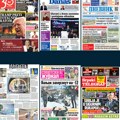 Naslovne strane sutrašnjih novina: Prelistavanje štampe za ponedeljak, 23. mart 2026. godine