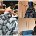 (Foto/video) luksuz u rukama zrenjaninke Domaća dizajnerka napravila verziju čuvene Dior haljine- Trebalo joj je godinu dana…