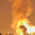 Ruski zvaničnici: Požar na naftnom terminalu, uzrok pad delova dronova, dve osobe povređene