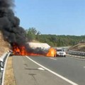 Teža saobraćajna nezgoda na auto-putu Miloš Veliki: Zapalilo se vozilo kod Lajkovca u smeru ka Čačku