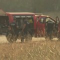 (VIDEO) Izgorela velika površina niskog rastinja i šume na plaži Oficirac u Novom Sadu
