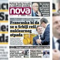 „Nova“ piše: „Francuska bi da se u Srbiji reši nuklearnog otpada“