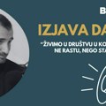 Izjava dana: „Živimo u društvu u kojem ljudi ne rastu, nego stare“