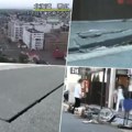 Prvi snimci razornog zemljotresa u Japanu: Začuo se snažan huk, pa sve počelo da se trese! Puca beton na ulici, ljudi…