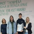 Aleksa Savić osvojio prvo mesto na XXII Republičkom takmičenju iz oblasti Proizvodnje i prerade hrane