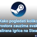 Kako pogledati koliko prostora zauzima svaka instalirana igrica na Steam-u