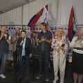 Ana Brnabić pod šatorom u Grušnici kod Kragujevca