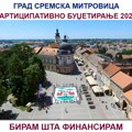 Šta je potrebno Sremskoj Mitrovici? Participativno budžetiranje – Predlozi do 5. oktobra