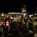 U Kragujevcu organizovan doček studenata koji su trčali do Brisela