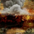 Izgoreo autobus na putu Beograd-Lazarevac Crni dim kulja iz vozila (video)