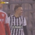 Pogledajte fenomenalni gol Natha kojim je Partizan poveo protiv Jedinstva u 17. sekundi drugog poluvremena