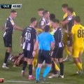 Pogledajte tuču igrača Partizana i Oleksandrije: Grobari izvređali Ukrajince, pevali isto što i Delije