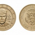 Tramp dobio novčić od jednog dolara: Prvi put posle 160 godina lik žive osobe na američkom novcu