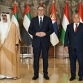 "Nešto što čini život bilo je od posebnog značaja danas": Vučić sa Orbanom i ličnim izaslanikom predsednika UAE…