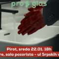 „Budućnost se ne gradi krvavim rukama“ – tribina „Proglasa“ u Pirotu