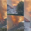 Jeziv prizor kod Herceg Novog: Vatra guta sve pred sobom, bliži se kućama i crkvi, dva mesta bez struje (video)