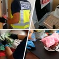 Snimak iz kuće Srbina uhapšenog na Ibici zbog droge: Policija broji novčanice od 100 evra, na polici pasoš