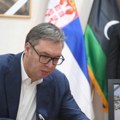 "Saosećamo sa tugom i bolom prijateljskog naroda" Vučić se upisao u knjigu žalosti nakon poplava u Libiji (foto)