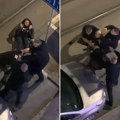 Snimak brutalnog napada u Beogradu! Radnici obezbeđenja pretukli muškarca: Žena ih razdvajala, pa završila na podu