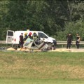 Sudar dva kamiona na auto-putu kod Stare Pazove, saobraćaj obustavljen zbog curenja gasa