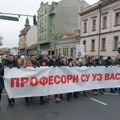 Protestna šetnja u Novom Sadu, nastavnici i istraživači podržali studente (foto, video)