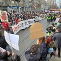 Skup podrške učenicima Prve gimnazije, đaci strahuju da će blokada škole biti obustavljena (VIDEO)