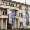 Zastava Albanije na zgradi opštine Bujanovac