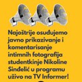 Novinarke protiv nasilja osudile javno prikazivanje i komentarisanje intimnih fotografija