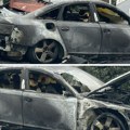 Drama na Čukarici: Maskirani piroman zapalio "audi", požar se proširio na džip, sve se vidi na snimku