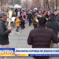 Praznična euforija ne jenjava: Ovako su Nišlije dočekale Srpsku novu godinu VIDEO