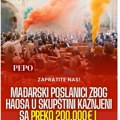 Mađarski parlament poslanicima izrekao kazne od 64.000 do 200.000 evra za korišćenje dimnih bombi