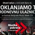 Belgrade Music Week 25 & UniCredit Bank nagrađuju nove klijente! Osvoji paket ulaznica & dođi na ušće!