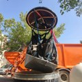 Zapaljen polupodzemni kontejner na Aerodromu, sprečeno širenje požara na parkirane automobile (FOTO)