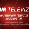 Kurir televizija je drugi dan zaredom najgledanija kablovska televizija kolažnog tipa