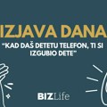 Izjava dana: „Kad daš detetu telefon, ti si izgubio dete“