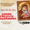 U ponedeljak, 8.Januara kurir vam poklanja ikonu – Sabor Presvete Bogorodice u zlatotisku sa molitvom