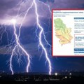 RHMZ se hitno oglasio u 20 časova Kiša i pljuskovi se premeštaju u ovaj deo Srbije