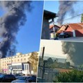 Gori fabrika lakova, gust dim se širi gradom! Stravičan požar u Leskovcu, veliki broj vatrogasaca na terenu (foto, video)