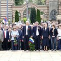 Dan pobede obeležen polaganjem venaca na Groblju oslobodilaca Beograda