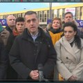Koalicija "Srbija protiv nasija" u Čačku, kandidati za poslanike razgovarali sa pristalicama