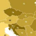 "Kako je ovo tačno?" Objavljena karta Evrope izazvala burnu raspravu: Preko Srbije piše 70, a Hrvatske 75