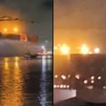 Strašna eksplozija u Los anđelesu! Vatra guta brod sa opasnim materijalima u najprometnijoj luci Severne Amerike (foto/video)