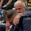 Željkov kum se rasplakao u Areni: Čuo skandiranje navijača i slomio se, Obradović mu odmah prišao (video)