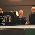 Tole Karadžić u loži sa Partizanovom upravom: Vatromet i koncert, pogledajte kako crno-beli slave 80. rođendan