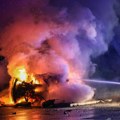 Gori automobil na autoputu Novi Sad-Beograd: Kruži jeziv snimak, vatra progutala vozilo