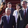 Predsednik Uzbekistana stigao u dvodnevnu poseti Srbiji, na aerodromu ga dočekao Vučić