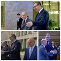 Vučić i šolc u Palati Srbija, startuju razgovori, očekuje se potpisivanje memoranduma o strateškom partnerstvu (foto)