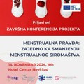 Završna konferencija projekta "Menstrualna pravda: Zajedno ka smanjenju menstrualnog siromaštva" (AUDIO)